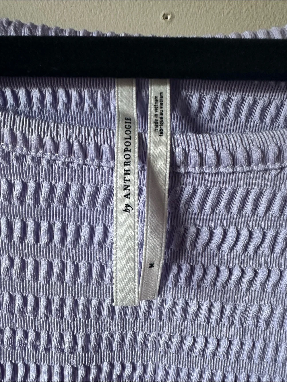 NWT Anthropologie Lavender Balloon Sleeve Blouse